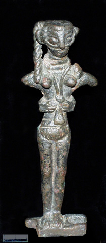 Bronze figurine of "Astarte-on-the-ingot (AN1971.888)